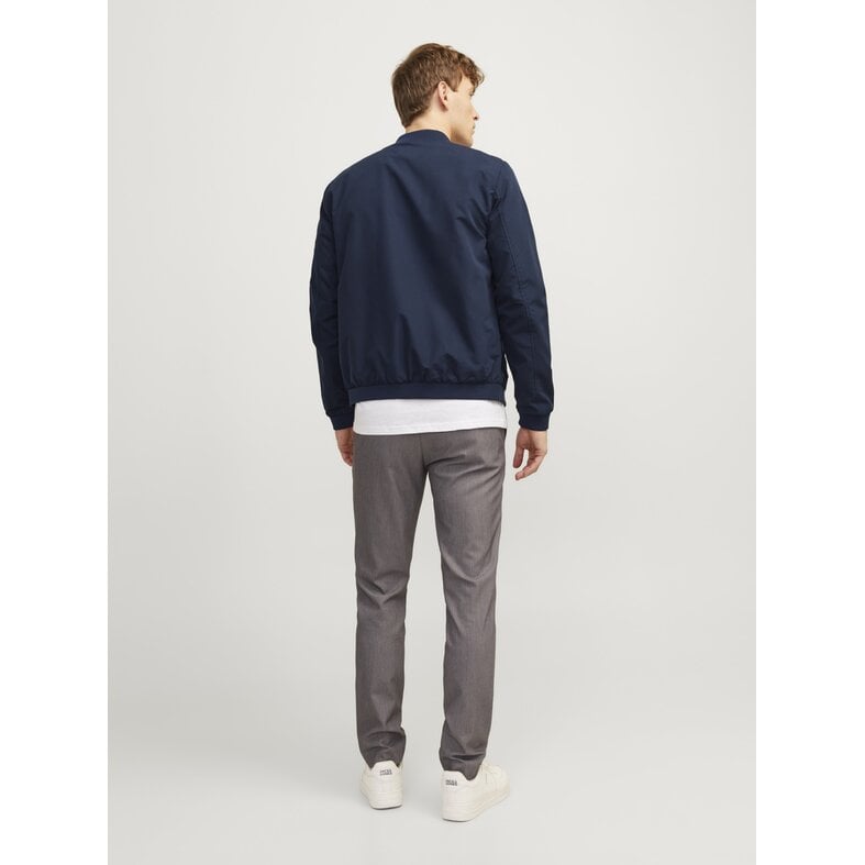 Jack & Jones Jack & Jones Men's Bomber Jacket JJERUSH Summer Jacket Plain Dark Blue