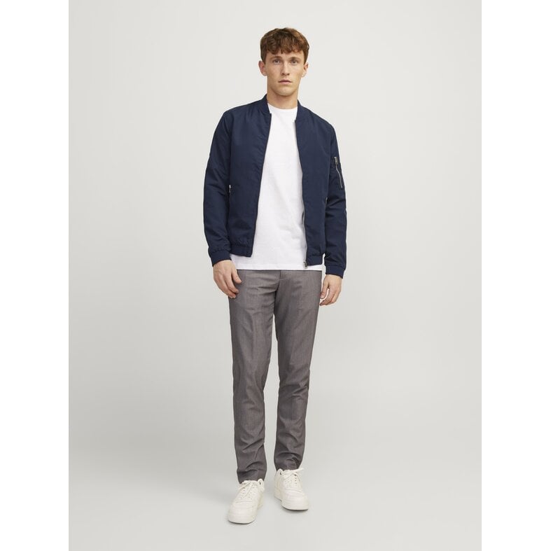 Jack & Jones Jack & Jones Men's Bomber Jacket JJERUSH Summer Jacket Plain Dark Blue