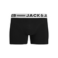 Jack & Jones Jack & Jones Heren Boxershorts Trunks SENSE 3-Pack Effen Turquoise/Blauw/Zwart