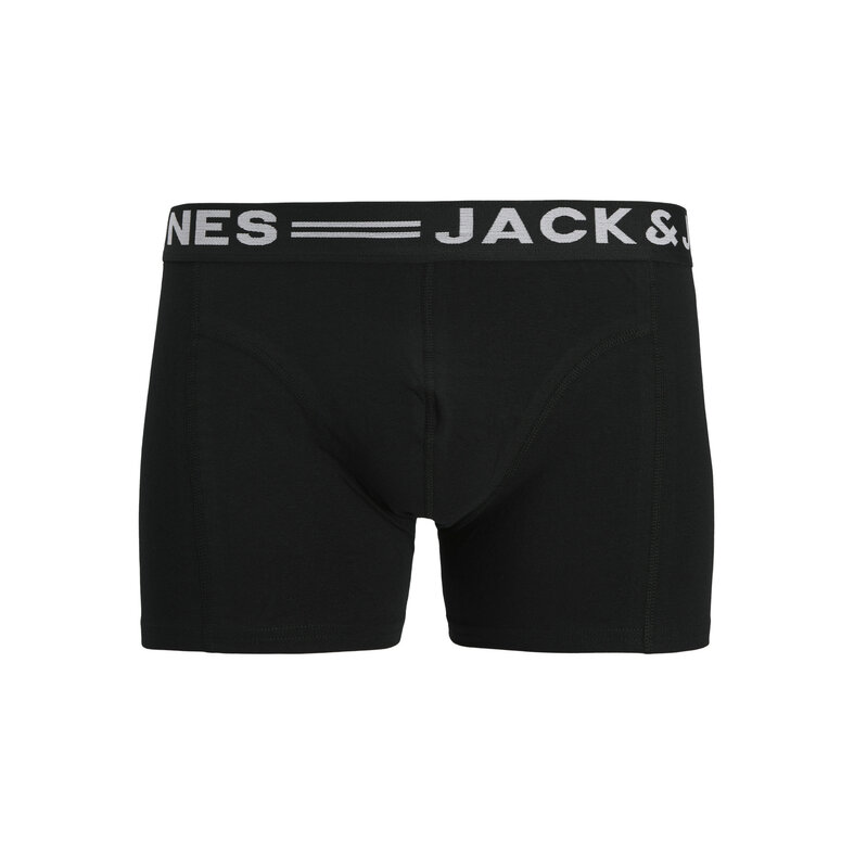 Jack & Jones Jack & Jones Men's Boxer Shorts Trunks SENSE 3-Pack Plain Gray/Blue/Black