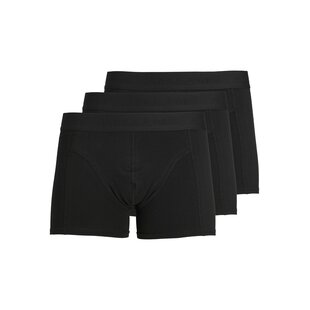 Jack & Jones Heren Boxershorts Trunks JACWAISTBAND 3-Pack Effen Zwart