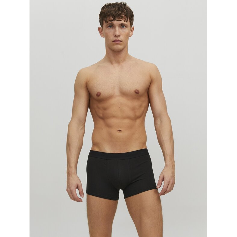 Jack & Jones Jack & Jones Heren Boxershorts Trunks JACWAISTBAND 3-Pack Effen Zwart