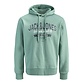 Jack & Jones Jack & Jones Men's Hoodie JJELOGO Logo Print Turquoise