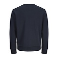 Jack & Jones Jack & Jones Men's Sweater JJELOGO Sweatshirt Logo Print Dark Blue