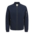 Jack & Jones Jack & Jones Men's Bomber Jacket JJERUSH Summer Jacket Plain Dark Blue