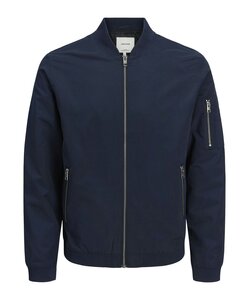 Jack & Jones Men's Bomber Jacket JJERUSH Summer Jacket Plain Dark Blue