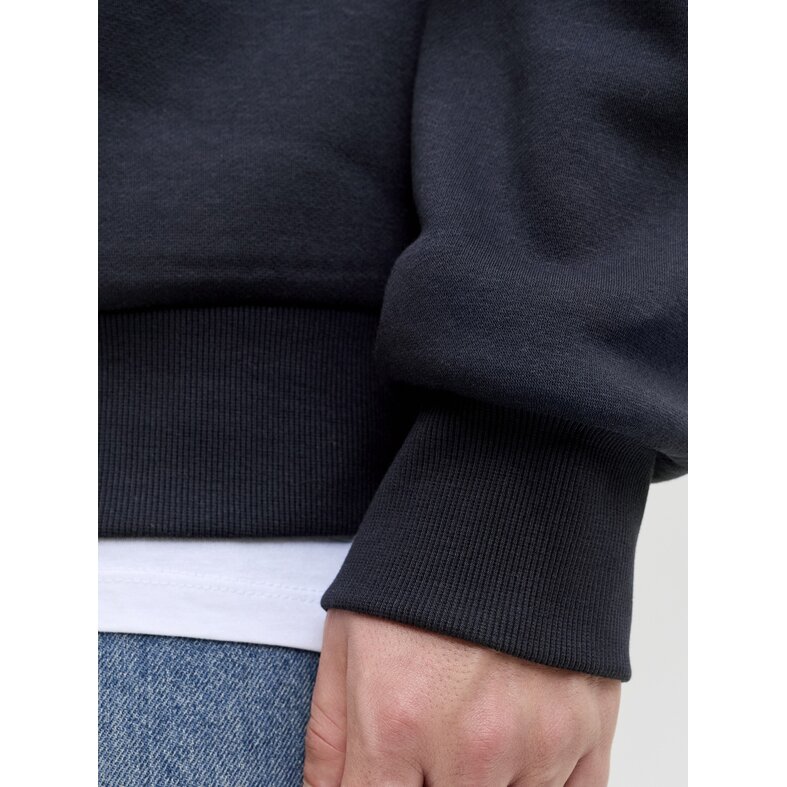 Jack & Jones Jack & Jones Heren Hoodie JJELOGO Logo Print Donkerblauw