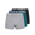 Jack & Jones Jack & Jones Heren Boxershorts Trunks SENSE 3-Pack Effen Grijs/Blauw/Zwart