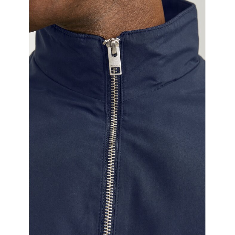 Jack & Jones Jack & Jones Men's Plus Size Bomber Jacket JJERUSH Summer Jacket Solid Dark Blue