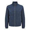 Jack & Jones Jack & Jones Men's Plus Size Bomber Jacket JJERUSH Summer Jacket Solid Dark Blue