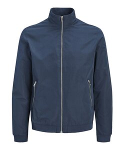 Jack & Jones Men's Plus Size Bomber Jacket JJERUSH Summer Jacket Solid Dark Blue