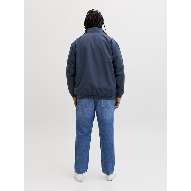 Jack & Jones Jack & Jones Men's Plus Size Bomber Jacket JJERUSH Summer Jacket Solid Dark Blue