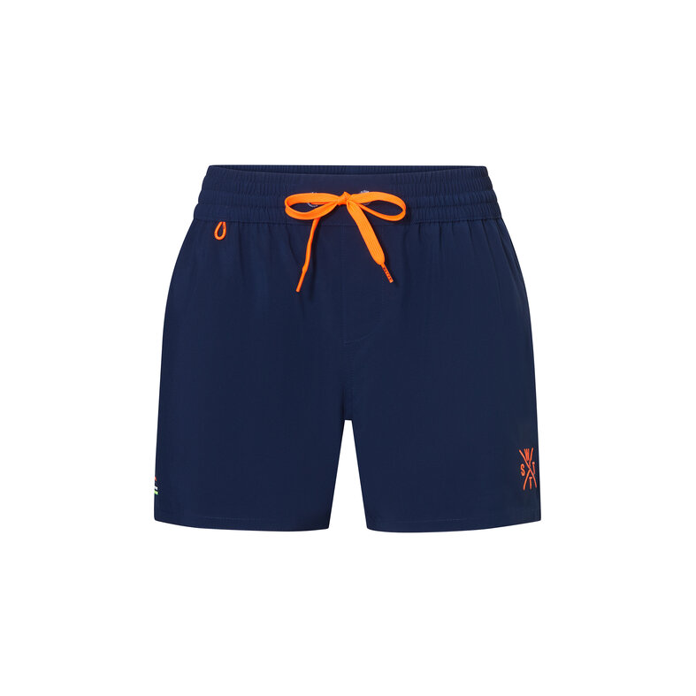 WATTS WATTS Men's Swim Short R-COOLZ Solid Navy Blue