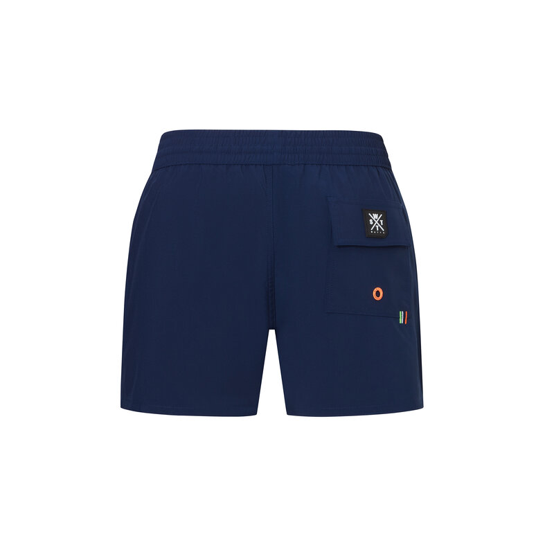 WATTS WATTS Men's Swim Short R-COOLZ Solid Navy Blue