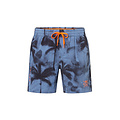 WATTS WATTS Heren Zwemshort RAINBOW Palm Print Blauwgrijs
