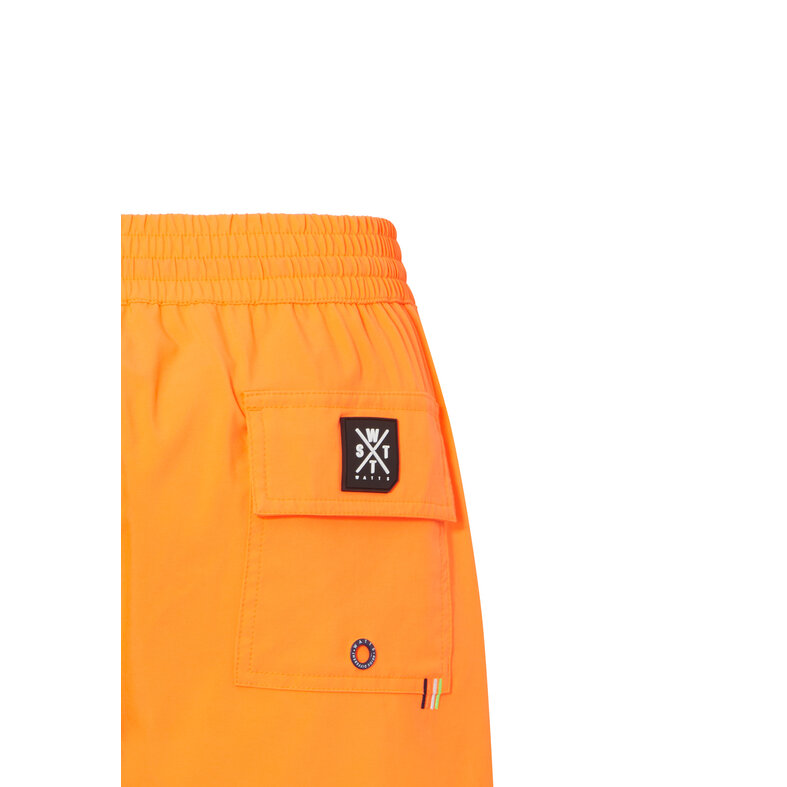 WATTS WATTS Heren Zwemshort R-COOLZ Effen Neon Oranje