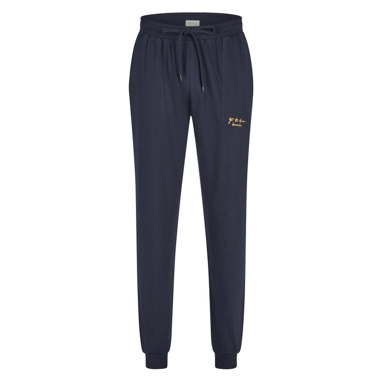 Phil & Co Phil & Co Heren Lange Pyjamabroeken 2-Pack Donkerblauw