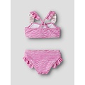 Name It Name It Meisjes Bikini Set NMFZANIMAL Roze Zebraprint