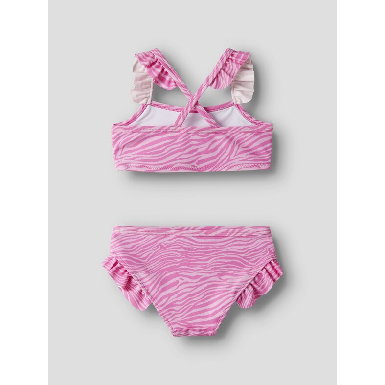 Name It Name It Girls Bikini Set NMFZANIMAL Pink Zebra Print