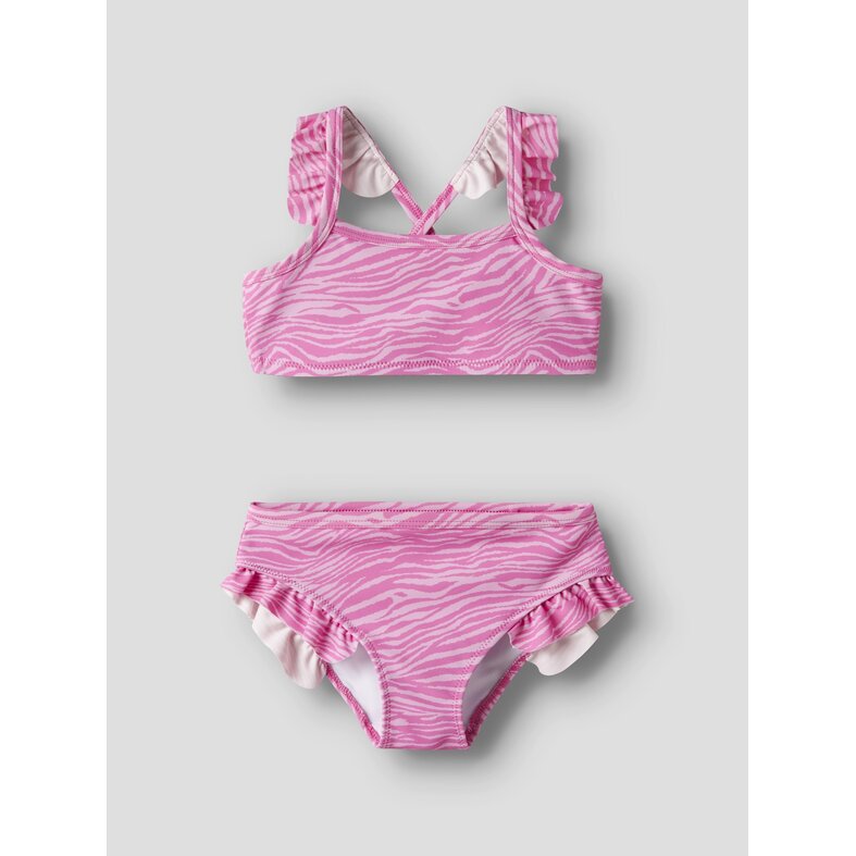 Name It Name It Girls Bikini Set NMFZANIMAL Pink Zebra Print