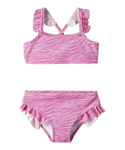 Name It Girls Bikini Set NMFZANIMAL Pink Zebra Print