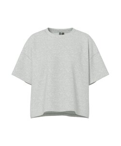 Pieces Dames T-shirt PCCHILLI Sweatshirt Ronde Hals Effen Grijs