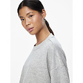 PIECES Pieces Dames T-shirt PCCHILLI Sweatshirt Ronde Hals Effen Grijs