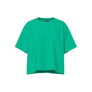 Pieces Dames T-shirt PCCHILLI Sweatshirt Ronde Hals Effen Groen
