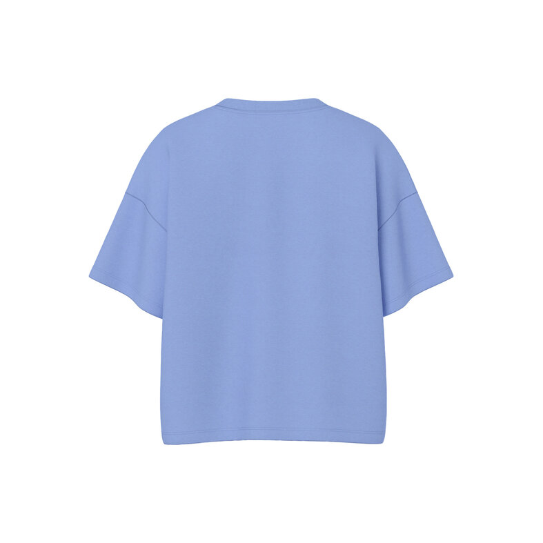 PIECES Pieces Dames T-shirt PCCHILLI Sweatshirt Ronde Hals Effen Blauw