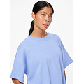 PIECES Pieces Ladies T-shirt PCCHILLI Sweatshirt Round Neck Solid Blue