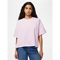 PIECES Pieces Ladies T-shirt PCCHILLI Sweatshirt Round Neck Solid Lilac Purple
