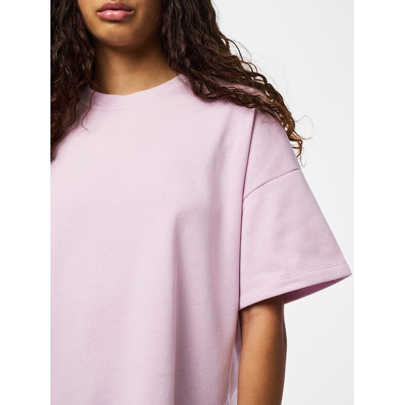 PIECES Pieces Dames T-shirt PCCHILLI Sweatshirt Ronde Hals Effen Lila Paars