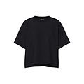 PIECES Pieces Ladies T-shirt PCCHILLI Sweatshirt Round Neck Plain Black