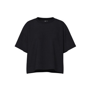 Pieces Ladies T-shirt PCCHILLI Sweatshirt Round Neck Plain Black