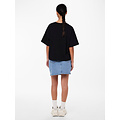 PIECES Pieces Ladies T-shirt PCCHILLI Sweatshirt Round Neck Plain Black