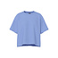 PIECES Pieces Ladies T-shirt PCCHILLI Sweatshirt Round Neck Solid Blue