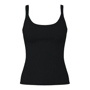 Pieces Ladies Shirt PCMAY Top With Straps Plain Black