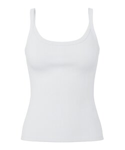 Pieces Ladies Shirt PCMAY Top With Straps Plain White