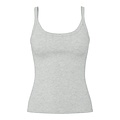 PIECES Pieces Ladies Shirt PCMAY Top With Straps Plain Gray