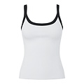 PIECES Pieces Ladies Shirt PCMAY Top With Straps Solid White/Black
