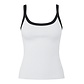 PIECES Pieces Ladies Shirt PCMAY Top With Straps Solid White/Black