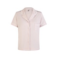 By Louise By Louise Dames Korte Pyjama Set Modal Shortama Met Knoopsluiting Roze