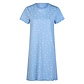 By Louise By Louise Dames Lang Nachthemd Korte Mouwen Blauw