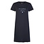 By Louise By Louise Dames Lang Nachthemd Korte Mouwen Donkerblauw