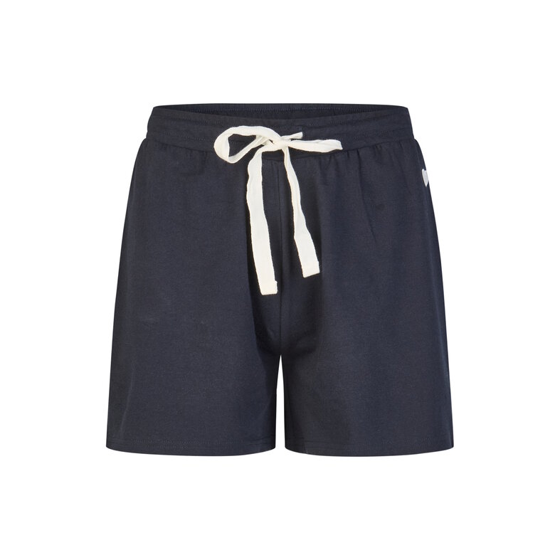 By Louise By Louise Ladies Short Pajama Set Shortama White/Dark Blue Striped