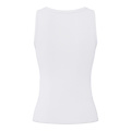 PIECES PIECES Ladies Tanktop Rib PCMAY Round Neck Solid White