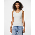 PIECES PIECES Ladies Tanktop Rib PCMAY Round Neck Solid White