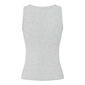 PIECES PIECES Ladies Tanktop Rib PCMAY Round Neck Solid Gray