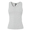 PIECES PIECES Ladies Tanktop Rib PCMAY Round Neck Solid Gray