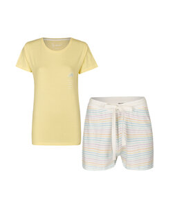 By Louise Dames Shortama Pyjamaset Geel